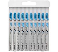 Bosch Professional Jigsaw Blade Set Basic for Metal – T-Shank – 10 pcs (for steel sheets)