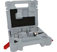Bosch 10 x Pro Multi Material Hole Saw Set (for Softwood, Drywall, Diameter 22-64 mm, Professional Accessories Drill)