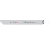 Bosch 100 x PRO Pallet S1022HFR Repair Fast Reciprocating Saw Blades (for Steel, Wood with Nails, Length 200 mm, Professional Accessories Reciprocating Saw)
