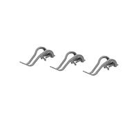 Bosch 10001629 Genuine OEM Dishrack No-Flip Clip 3-Pack (Gray) for Bosch Dishwashers