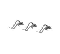 Bosch 10001629 Genuine OEM Dishrack No-Flip Clip 3-Pack (Gray) for Bosch Dishwashers