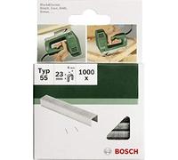 Bosch 1000x Narrow Crown Staples Type 55 (Textiles, Carpet, Acoustic panels, Lawn carpet, 6 x 1.08 x 19 mm, Accessories Tacker, Staple Gun)