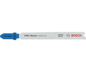 Bosch 100x PRO Metal Medium T121AFC Jigsaw Blade | for Steel sheets, Steel sheets, Length 92 mm, Professional Accessory Jigsaw