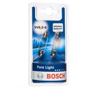 Bosch 10W 12V Pure Light Car Interior Bulbs Twin Pack