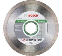 Bosch 10x Ceramic Cut Disc Precision f. Small Grinders 22.23mm | for Hard Ceramic Tiles, Marble, Ø 115 mm, Professional Accessory Small Angle Grinder