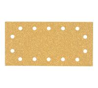 Bosch 10x EXPERT C470 Sandpaper with 14 holes | for Paint on wood, Hardwood, Ø 115x230 mm, Grit 40, Professional Accessory Orbital Sander