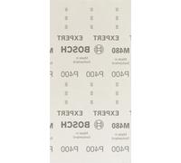 Bosch 10x EXPERT M480 Sanding Net (for Paint on wood, Hardwood, Ø 115x230 mm, Grit 400, Professional Accessory Orbital Sander)