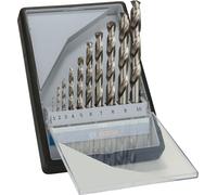 Bosch Professional 10 pcs. HSS-G Metal Drill Bit Set (for metal, Ø 1-10 mm, Robust Line, Accessory Drill Driver)