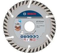 Bosch 10x PRO Multi Material Long Life Diamond Cutting Disc for Bore 22.23 and Small Angle Grinders (for Concrete, Reinforced concrete, Ø 115 mm, Professional Accessory Small Angle Grinder)
