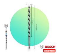 Bosch 1x PRO Wood Auger Bit | for Softwood, Hardwood, Ø 11,00 mm, Professional Accessory Drill Driver