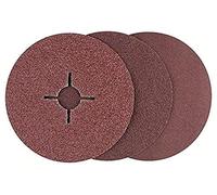 Bosch 12 pcs. Fibre Sanding Disc Set (Aluminium Oxide, Ø 125 mm, Accessories for Angle Grinders)