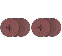Bosch 12 pcs. Fibre Sanding Disc Set (Aluminium Oxide, Ø 125 mm, Accessories for Angle Grinders) (Pack of 2)