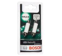 Bosch 12V 1W LED Retrofit Car Interior & Boot Light Bulbs Twin Pack