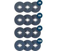 Bosch 12x PRO R574 Fibre Disc for Small Angle Grinders, X-Lock (for Steel, Steel, Ø mm, Professional Accessory Small Angle Grinder)