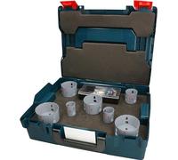 Bosch 13x PRO Multi Material Power Change Plus Hole Saw Set - L-Boxx (for Softwood, Drywall, Diameter 32, 41, 51, 73, 76, 83, 86 mm, Professional Accessories Drill/Screwdriver)