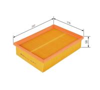 Bosch Air Filter - New - Fits BMW 5 Touring E39 & 3 E36 M54B22 M54B25 M54B30 M52B25