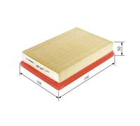 Bosch S3090 Car Air Filter - Separates Particles from the Air Intake - Moisture-resistant plus High Tensile Strength