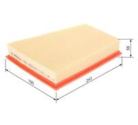 Bosch Car Air Filter S3573 - 1457433573 - Fits Renault, Nissan, Mercedes Citan
