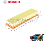 Bosch 1457433592 Air Filter 354 mm Fits Peugeot 206 1998-2012 1444FC 1444QJ