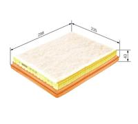 Air filter Filter Insert 1 457 433 655 BOSCH for SAAB CADILLAC