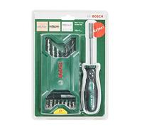 Bosch 15+1-Piece Mini X-Line Mixed Set + Screwdriver (for Wood and Stone, Drill Driver/Screwdriver Accessories)