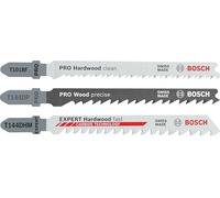 Bosch 15 Piece Assorted Wood Jigsaw Blades Set + FOC Carbide Blade