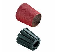 Bosch 1600A00156 Sanding Roller Conical Shank for Sanding Sleeve Plus Sanding Sheet ASK30 Set for Bosch PRR 250 Removing Roller
