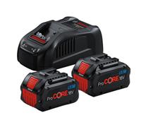Bosch Professional 18V System Cordless PROCore Battery Starter Set: 2X ProCORE18V 5.5Ah Batteries (18 V, 955 g) + GAL 1880 CV Charger