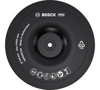 Bosch 1609200154 Backing Pad with Velcro, Black, 125 x 8 mm