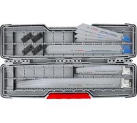Bosch 16x PRO Tough Box Demolition Reciprocating Saw Blade Set, 16 Pieces (for Pipes and Profiles Made of Metal, Non-Ferrous Metals, Length mm, Professional Accessories Reciprocating Saw)