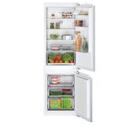 Bosch Series 2 KIN86NFE0G 177cm 60/40 Integrated Frost Free Fridge Freezer with Fixed Door Hinge - White - E Rated, White