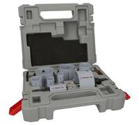 Bosch 17x PRO Multi Material Hole Saw Set - Standard Adapters (for Softwood, Drywall, Diameter 19, 22, 25, 29, 35, 38, 44, 51, 57, 64, 76 mm, Professional Accessories Drill/Screwdriver)