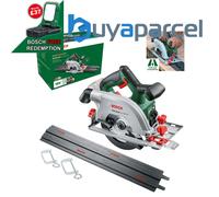 Bosch 18V Cordless Circular Saw UniversalCirc +2 Guide Rails + Clamps 06033B1401