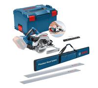 Bosch 18v GKS 18V-57 G 165mm Cordless Circular Saw - 2x1400mm Guide Rails + Bag