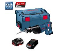 Bosch 18V Gsa 18Vli Li-Ion Cordless Recip Saw + 1 X 6.0Ah, Charger + Lboxx