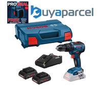 Bosch Professional 18V System Cordless Combi Drill GSB 18V-55 (incl. 2X ProCORE18V 4.0Ah Batteries, Charger 18V-40, L-BOXX 136)