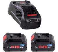 Bosch 18V Procore Power Starter Set 2X 8.0Ah Lithium Batteries + Gal1880 Charger