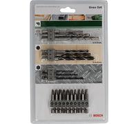 Bosch 19-Piece Uneo Mixed Set (for Wood, Metal and Stone, Accessories for Rotary Hammers)