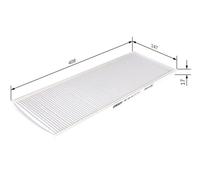 BOSCH 1 987 432 010 Pollen filter