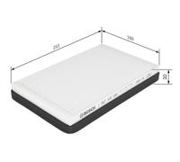 Bosch M2062 Standard Cabin Filter - Replacement Filter