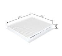 BOSCH 1 987 432 158 Pollen filter