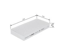 BOSCH 1987432184 Interior Air Filter Cabin Pollen Fits Chrysler PT Cruiser