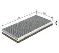 BOSCH 1987432307 Interior Air Filter Cabin Pollen Fits Peugeot 406 Porsche 911
