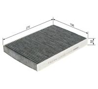 BOSCH 1987432311 Interior Air Filter Cabin Pollen Fits Citroen C5 C6 Peugeot 407