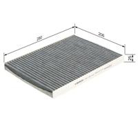 BOSCH 1987432312 Interior Air Filter Cabin Pollen Filter Fits Audi Seat Skoda VW