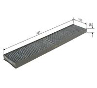 Cabin filter Activated Carbon Filter 1 987 432 328 BOSCH for VW FORD SEAT
