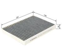 Pollen / Cabin Filter 1987432361 Bosch 64110008138 64112182533 64116904867 R2361