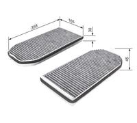 BOSCH 1987432362 Interior Air Filter Cabin Pollen Filter Fits BMW 7 Series