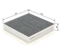 BOSCH 1987432378 Interior Air Filter Activated Carbon Filter Fits Smart