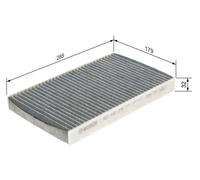BOSCH 1987432379 Interior Air Filter Cabin Pollen Filter Fits Citroen DS Peugeot